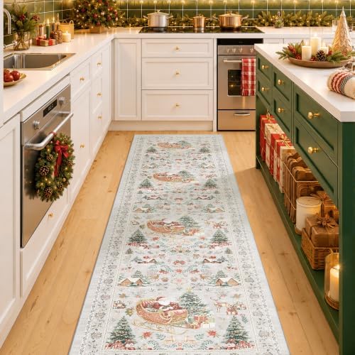 Christmas Kitchen Rugs Runner Rug 2x8 Runners - Image 3