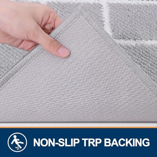 Finchitty Indoor Door Mat, Dirt Resistant Doormat, Light Grey - Image 3