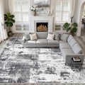 LOONGRUG 10x14 Area Rugs Washable Neutral Living Room Rug Black White by LOONGRUG