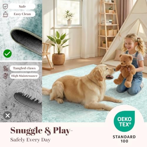 Homemate Washable Rug 5x7 Area Rugs - Image 6