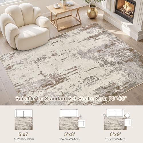 UERMEI 6x9 Area Rug Living Room Rugs - Image 3