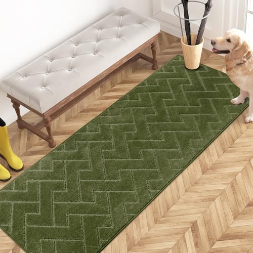 PURRUGS Hallway Runner Rug, Sage Green by PURRUGS
