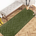 PURRUGS Hallway Runner Rug, Sage Green by PURRUGS