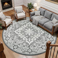 Lessymo 8FT Washable Round Area Rugs by Lessymo