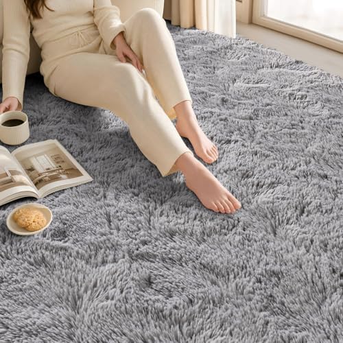 Zentavio Area Rugs for Living Room Grey Rugs for Bedroom Large Big 9x12 Carpet - Image 6