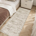 Soalmost Runner Rug 2x5 Washable Non-Slip Kitchen Entry Runners Brown by Soalmost