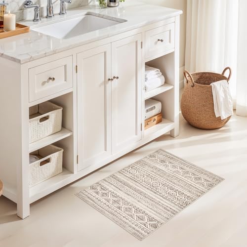 cotiled Washable 2x3 Entryway Rugs: Boho Moroccan Soft Small Rug - Image 6