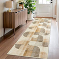 Washable Modern Geometric Hallway Runner Rug by Ailyei