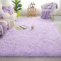 Amdrebio Light Purple Large Shag Area Rug 6x9 by Amdrebio