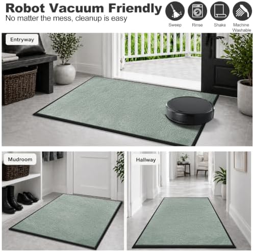 Mibao Super Absorbent Front Door Mat, 29.5" x 17", Non-Slip Washable Indoor - Image 5