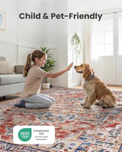 Amada Large 8x10 Washable Area Rug - Image 5