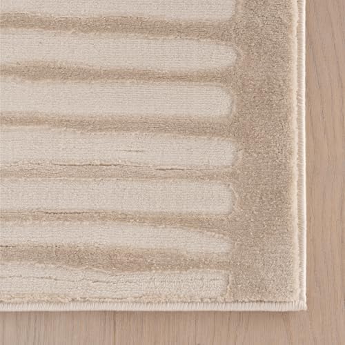 nuLOOM Kailani Cream Geometric Washable Area Rug - Image 4