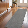 LEKEEPGO Door Mat 24"x59", Non Slip Washable Hallway Doormats, Light Grey by LEKEEPGO
