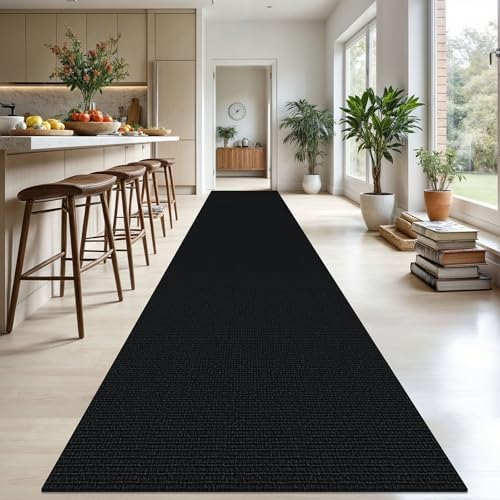 KOZYFLY 3x20 Long Runner Carpet, Woven Washable Non Slip Hallway Rug, Heathered - Image 2
