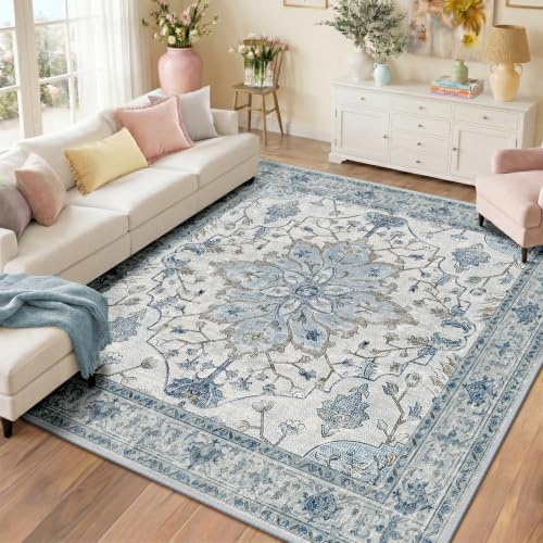 RELEANY Washable Area Rug, Square 8'x8' by RELEANY