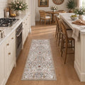 2x5 Floral Runner Rug for Hallway Washable Kitchen Runner Rug by NakedCloud