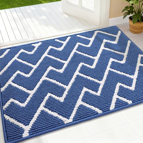 OLANLY Front Door Mat 32x20, Low-Profile Easy Clean Doormat by OLANLY