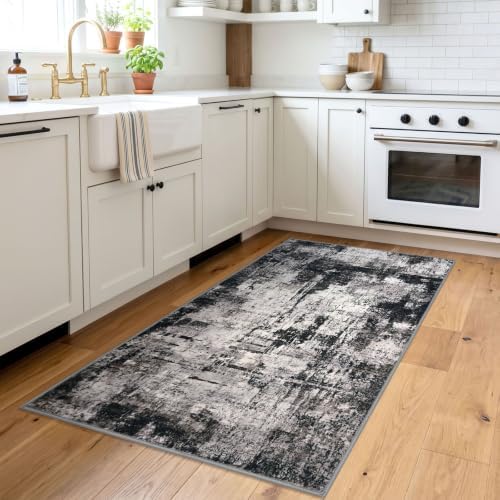 KOZYFLY Abstract 3x5 Ft Area Rug Washable Rugs - Image 2