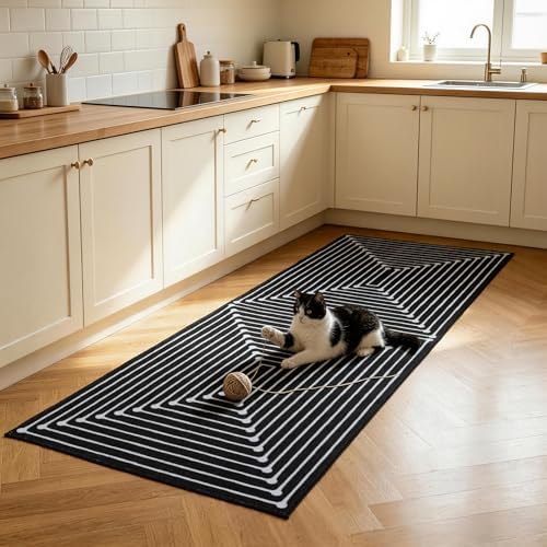 YIHOUSE Geometric Washable 2x10 Runner Rug - Image 3