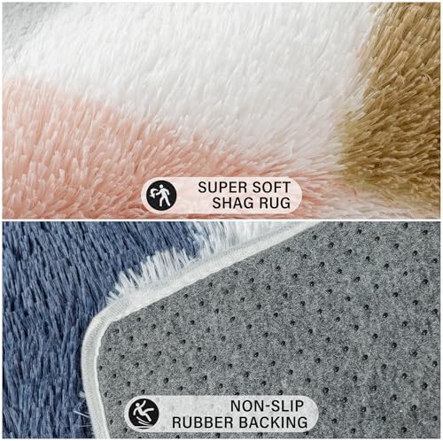 PureCozy Checkered Round Rug 5ft - Image 4
