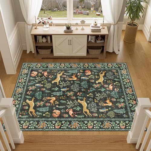 DUKINO 3x5 Rug, Washable Animal Area Rug - Image 6