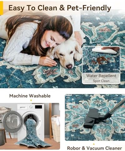 RELEANY Washable Area Rug, Runner 2'x6' - Image 5