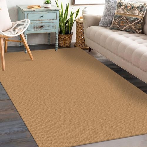 KOZYFLY Washable Entryway Rug, 3x5 Ft, Warm Tan - Image 2
