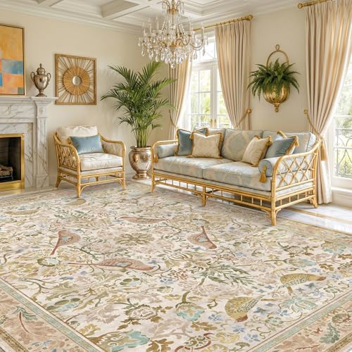 Washable Living Room Rug 8x10 by HazoHaus
