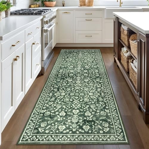 Washable Vintage 3x8 Runner Rug Non Slip Runners - Image 3