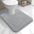 OLANLY Toilet Rugs U-Shaped 20x20, Soft Absorbent Chenille Contour Rugs by OLANLY