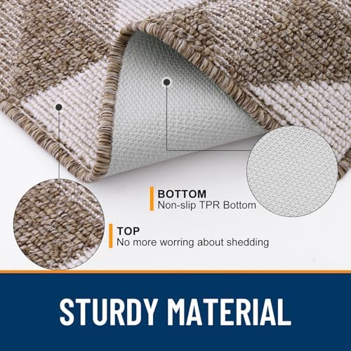 OLANLY Door Mat Indoor Entrance Washable 47x23, Odor-Free Low-Profile Front - Image 3