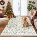 3x5 Christmas Non-Slip Area Rug by Soalmost