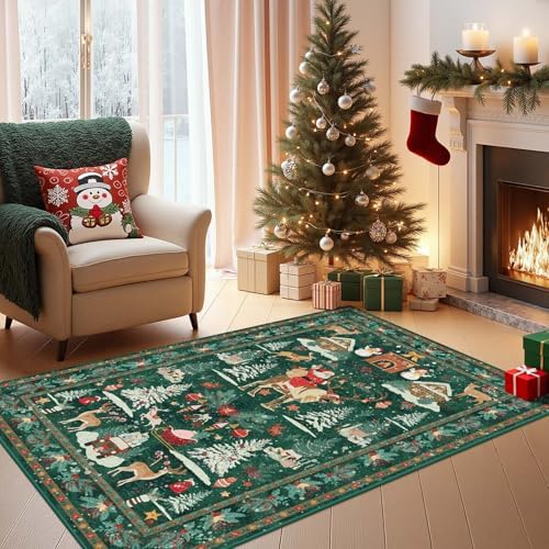 Rugxara Christmas Rug 4x6 Area Rugs by Rugxara
