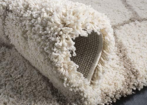 SAFAVIEH Hudson Shag Runner Rug 2'3"x10', Plush Ivory & Beige SGH280D - Image 6