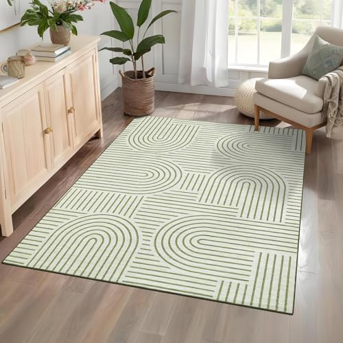 ROYHOME Modern Washable Rug 4x6 Area Rugs by ROYHOME