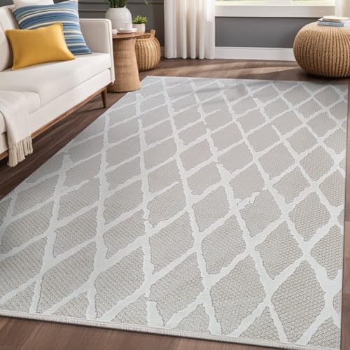 Modern Indoor Rug Diamond 6x9 Area Rugs - Image 4