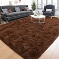 Tepook 5x8 Brown Area Rugs for Living Room Bedroom by Tepook