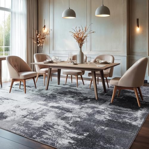 Area Rug 6x9 Washable Rugs Modern Abstract Area Rug Soft Non-Slip Non-Shedding - Image 7