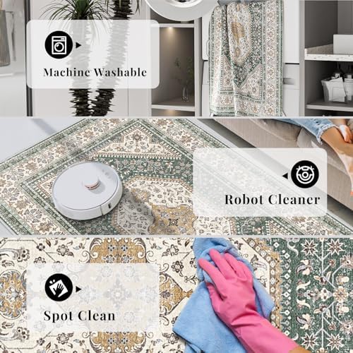 10x14 Washable Area Rug for Living Room - Image 5