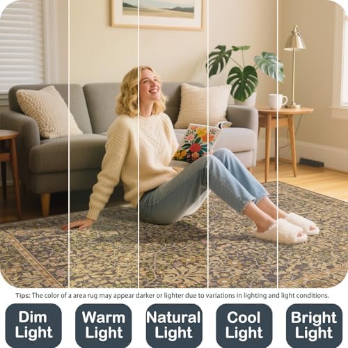 Washable 2' x 6' Runners for Hallways Soft Carpet - Image 5