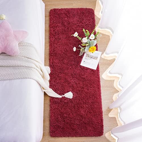 Chicrug Soft Runner Rug for Bedroom Living Room Plush Fluffy Rugs 2x6 - Image 4