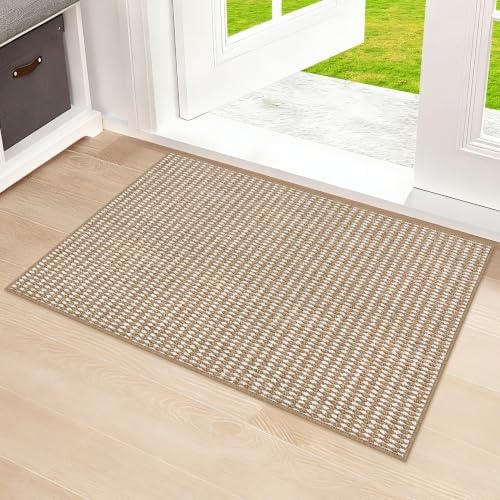 Ultra Thin Door Mat 20"x 32", Non-Slip Entrance Rugs by SharpWeaRug