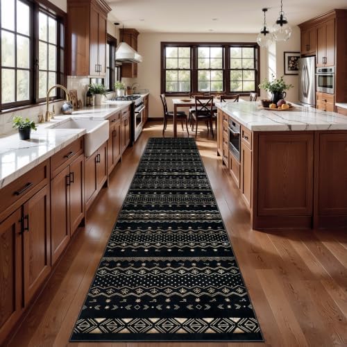 SERISSA 2x12 Washable Non-Slip Boho Runner Rug - Image 2
