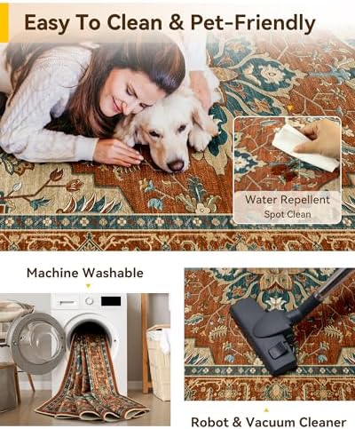 RELEANY Washable Area Rug - Image 4