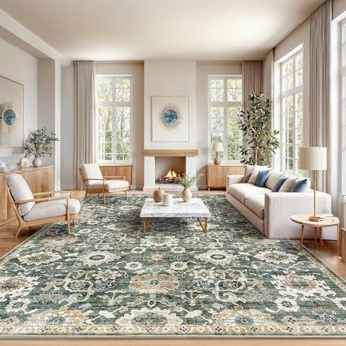 Amada Large 10x14 Washable Area Rug by AMADAHOMEFURNISHING
