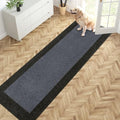 PURRUGS Hallway Runner Rug, Bluish Grey & Charcoal by PURRUGS