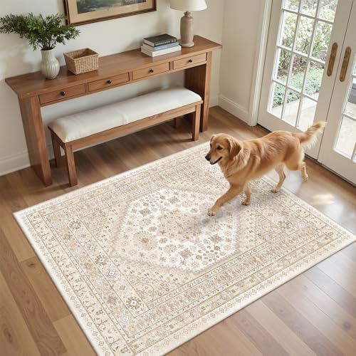 zesthome 4x6 Area Rug for Entryway, Washable Kitchen Rug - Image 4