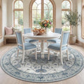 RELEANY Washable Area Rug, Round 7ft by RELEANY