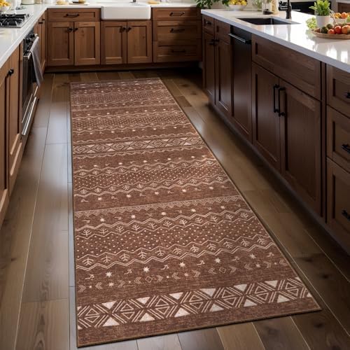 SERISSA 2x6 Washable Non-Slip Boho Runner Rug by SERISSAHomeDecorCollection