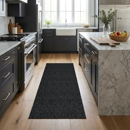 Garvee Textured Solid Color Washable Rugs 2x6 Kitchen Runner Rug - Image 3